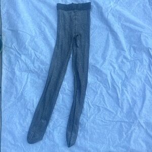Black & Silver Glittery Tights